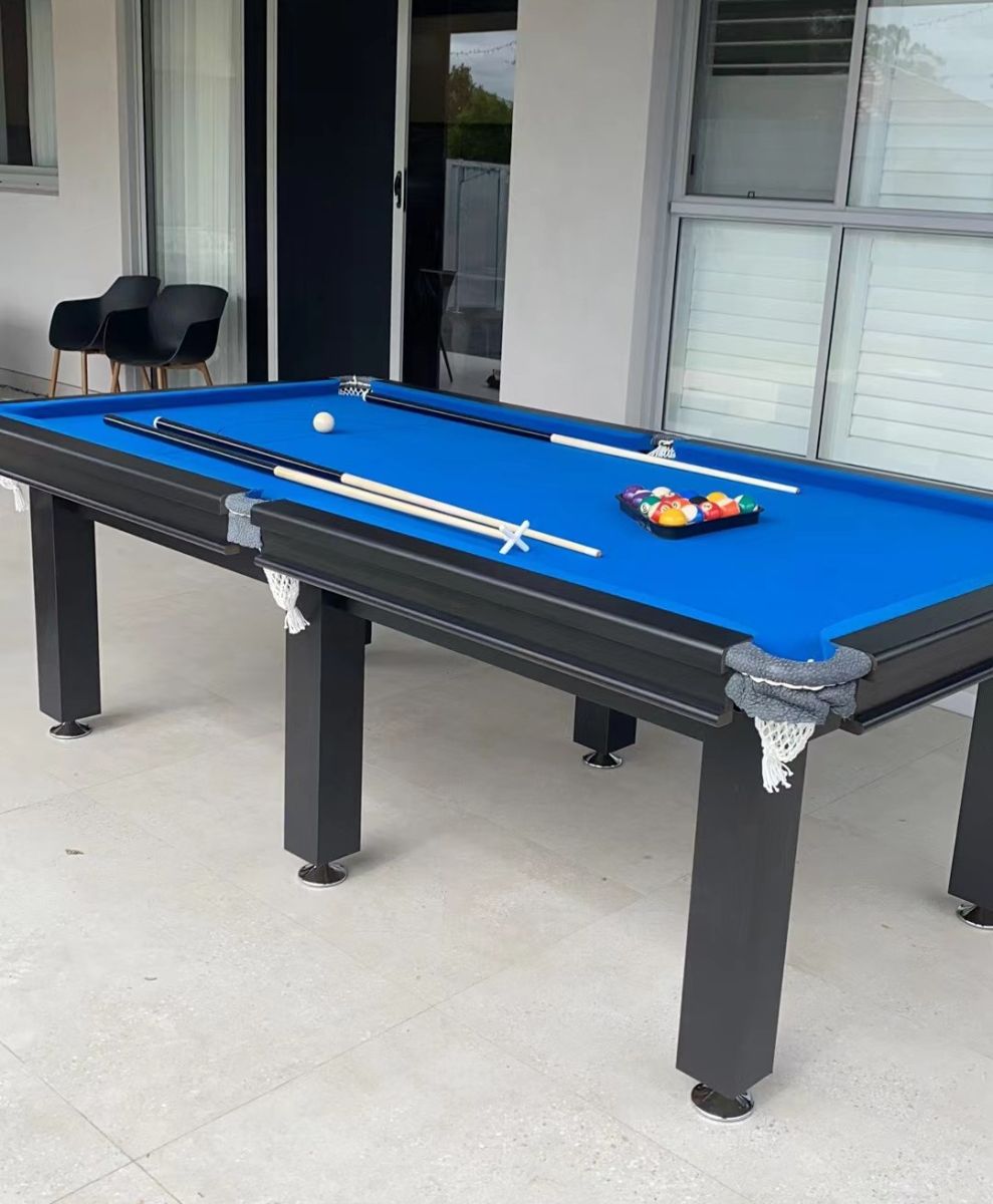 PUB SIZE POOL TABLE 8FT SNOOKER BILLIARD TABLE BLUE